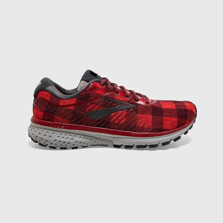 Brooks Ghost 12 Israel - Men's Road Running Shoes - Red (70814-FYUC)